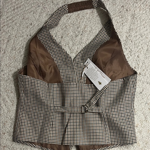 NWT Chic Belle Poque Houndstooth Women's VEST Medium - Picture 4 of 9